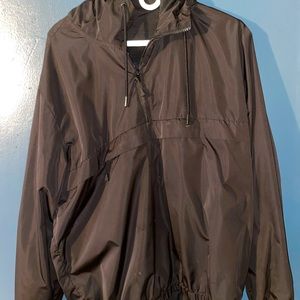 H&M black windbreaker size M